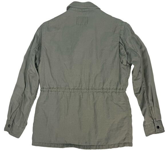 Rails Jayden Utility Jacket Women’s Small Sage Green Plaid Lined Linen - Picture 7 of 11